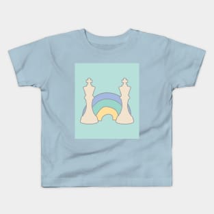 Chess King and Rainbow Kids T-Shirt